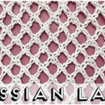 How to Knit the Russian Diamond Lace from the Longchamp Dupe